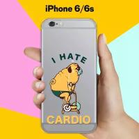 Силиконовый чехол Не люблю кардио на Apple iPhone 6/iPhone 6S