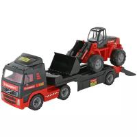 Набор машин Mammoet Toys Трейлер и трактор-погрузчик Volvo 204-03 (57105), черный/красный