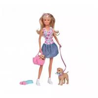 Кукла Steffi Love Штеффи с питомцами, 29 см, 5733310 розовый/бежевый