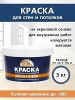 Эксперт Краска для стен и потолков -30С (3кг)