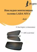 Комплект 'Aeroeffect' воздухозаборник накладок на капот и боковые стойки с уплотнителем на Нива 4х4 21213, 21214, 2131