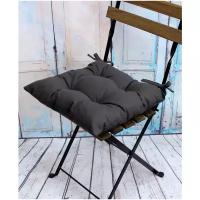 Подушка декоративная для сидения на стул с завязками MATEX SIMPLEX, хлопок 100%, (дом, дача), 42х42 см