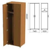 Шкаф для одежды «Монолит», 740×520×2050 мм, цвет орех гварнери, ШМ50.3