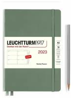 Еженедельник датированный Leuchtturm1917 Medium (A5) на 2023г дни твердая обложка + алфавитная записная книжка