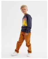 MINAKU Брюки для мальчика MINAKU: Casual collection KIDS, цвет рыжий, рост 104 см