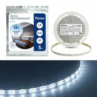 Cветодиодная LED лента Feron LS603, 60SMD(2835)/м 4.8Вт/м 5м IP20 12V 6500К