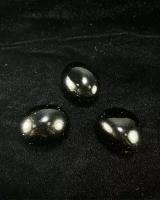 Натуральный камень Галтовка Черный морион для декора, поделок, бижутерии, 2-3 см, 3 шт