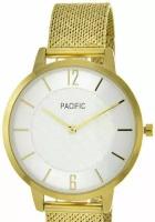 Наручные часы Часы PACIFIC TIME Pacific X6190-4 корп-золот циф-бел/желт сетка