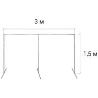 Стойка пресс волл для баннера (П-образная) 1,5 м. / 3 м. GOZHY