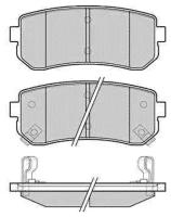 Дисковые тормозные колодки задние Allied Nippon ADB31543 (4 шт.)