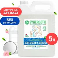 Средство для мытья стекол, зеркал и бытовой техники SYNERGETIC, 5 л