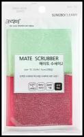 Губка-скраббер для мытья посуды SungBo Cleamy Mate Scrubber 2PC, 1 уп