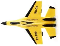 Радиоуправляемый самолет SU-35 для начинающих 2.4G - FX820-YELLOW