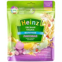 Каша Heinz молочная Лакомая овсяная банан, яблоко, земляника, с 6 месяцев