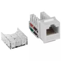 Модуль Twt Keystone RJ45, Cat.5E, UTP, 90 градусов, белый (-OK45UTP/5E-WH)