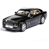 Металлическая машинка XLG 1:24 «Rolls-Royce Sweptai» М923E инерционная, свет, звук в коробке / Черный