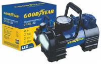 Воздушный компрессор Goodyear GY-35LD LED 35 л/мин с фонарём, со съемной ручкой, сумка для хранения - уцененный