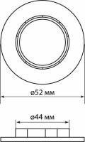 Кольцо для патрона Е27, термостойкий пластик, черный, TDM {SQ0335-0168}