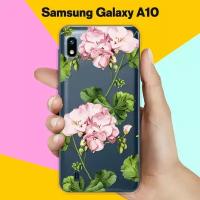 Силиконовый чехол на Samsung Galaxy A10 Пионы / для Самсунг Галакси А10