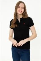 Поло U.S. POLO ASSN., размер 38 (M), черный