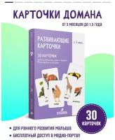 ПупсВиль/ Развивающие карточки по методике Домана для малышей. Карточки для детей. Обучающие игры набор детский от года запуск речи