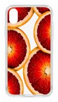 Чехол для iPhone XR Kruche Print Orange, противоударная пластиковая накладка с рисунком, защитный силиконовый бампер с принтом и защитой камеры