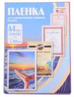 Пленка для ламинирования Office Kit 250мкм A4 (100шт) глянцевая 216x303мм Office Kit (PLP12123-1)