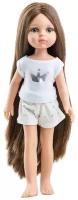 Кукла Paola Reina Кэрол, шатенка с длинными волосами, в пижаме, 32 см, 13213