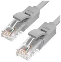 Патч-корд UTP cat.5e 1 Гбит/с RJ45 LAN CCA компьютерный кабель для интернета (GCR-LNC500) серый 6.0м