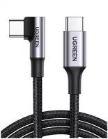 UGREEN. Кабель для зарядки и передачи данных, 90 угловой USB C 2.0 - USB C 2.0 5A, 2 м (70645)