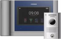 Commax CDV-704MHA/DRC-40KHD BLU Комплект аналогового видеодомофона высокого разрешения. Цвет: Синий/Серебристый