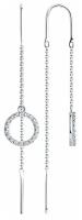 Серьги Diamant из серебра с фианитами 94-123-01496-1