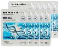 Anskin Набор Secriss Pure Nature Mask Pack Stem Cell, 10 шт