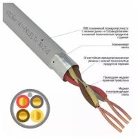 Кабель пожарной сигнализации Rexant 01-4939-1 кпсэнг(А)-FRLSLTx 2x2x1,00 мм2 (200 метров), катушка