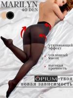 Женские колготки черные OPIUM premium selection Marilyn nero 4 (48)