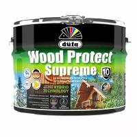 Высокопрочная пропитка по дереву Dufa WOOD PROTECT SUPREME 9л Тиковое дерево