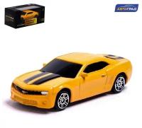 Машина металлическая CHEVROLET CAMARO, 1:64, цвет жёлтый