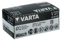 Батарейка цинковая Varta, V377 (SR626SW/SR66/G4)-1BL, 1.55В, блистер, 1 шт