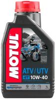 Моторное масло Motul ATV-UT 4T 10W-40 для мотовездеходов и квадроциклов, 1 л