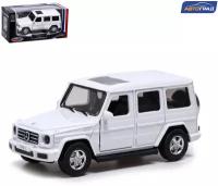 Машина металлическая MERCEDES-BENZ G350D, 1:42, инерция, открываются двери, цвет белый