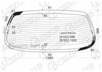 Стекло Заднее С Обогревом Daewoo Lanos/Shevrolet Lanos/Zaz Chance 4d 05-09 XYG арт. LANOS RW/H/X