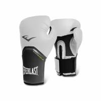 Боксерские перчатки Everlast тренировочные Pro Style Elite белые 12 унций 12 унций