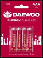 Батарейка Daewoo AAA/LR03 Energy Alkaline, в упаковке: 8 шт