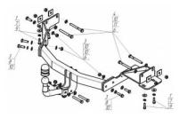 Фаркоп на Hyundai Santa Fe 91006-A