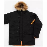 Nord Denali Куртка аляска Nord Denali Husky black/orange, S (РОС 48)