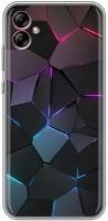 Дизайнерский силиконовый чехол для Гэлакси А04е / Samsung Galaxy A04e Геометрия неона