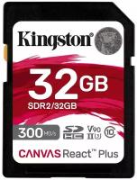 Карта памяти Kingston 32GB Canvas React Plus SDHC UHS-II 300R/260W U3 V90