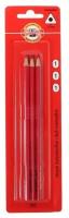Набор карандашей чернографитных 3 штуки Koh-I-Noor TRIOGRAPH 1802 B, красный корпус, блистер