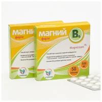 Магний B6-форте Vitamuno, 50 таблеток по 500 мг, 2 шт. в наборе 7734384