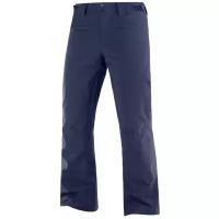 брюки Salomon Brilliant Pant M, карманы, мембрана, утепленные, водонепроницаемые, размер XXL, синий